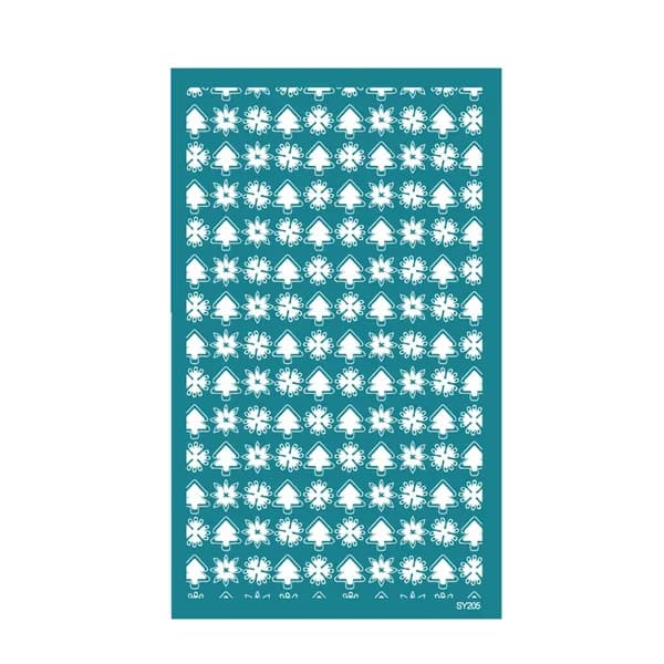 Шаблон для ручной керамической бижутерии с рождественским декором
