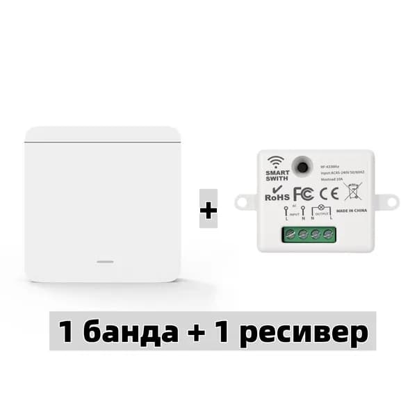RF 433 МГц беспроводной настенный пульт дистанционного управления, мини-реле приемника, переключатель светодиодной лампы