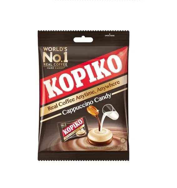 Леденцы кофейные KOPIKO CAPPUCCINO CANDY, 108 г