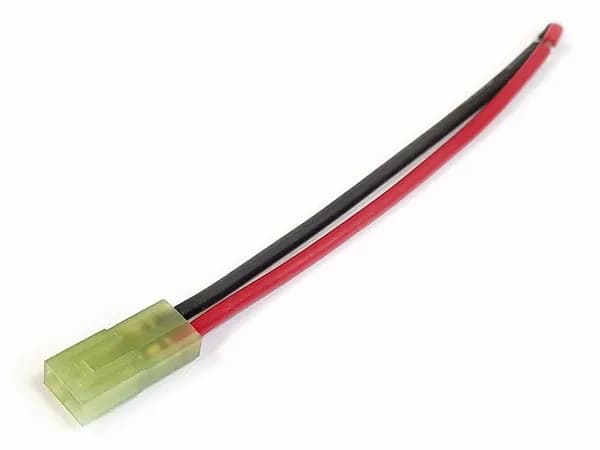 Разъем силовой Amass MiniTamiya-M МиниТамия "папа" 20А с проводами 18AWG 10 см. AM-9008B