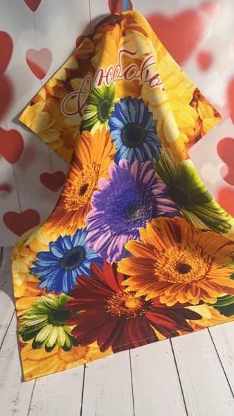 Полотенце кухонное, Рогожка фактура, 1шт
