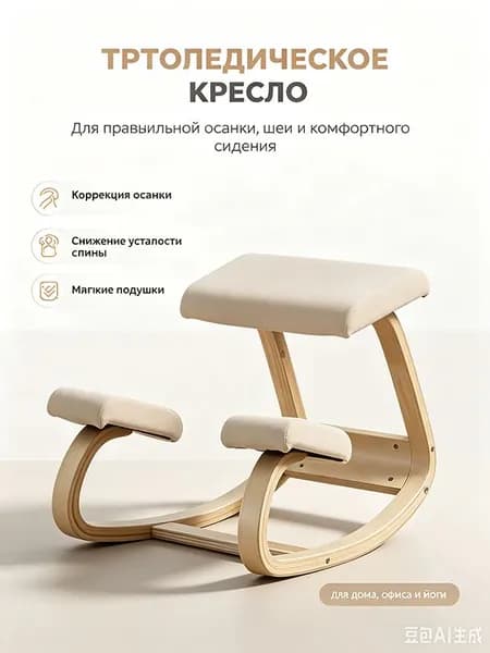 Ортопедический стул, бежевый