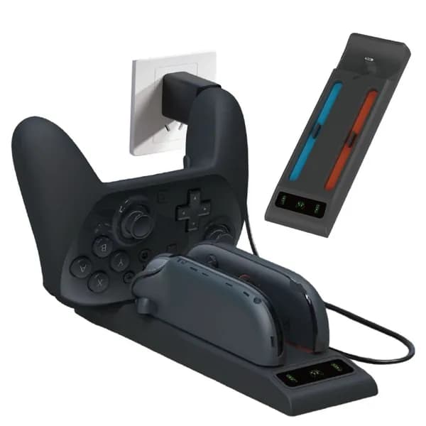 Зарядная станция для контроллеров Nintendo Switch 2 PRO и Joy-Con, с магнитным креплением и светодиодным индикатором