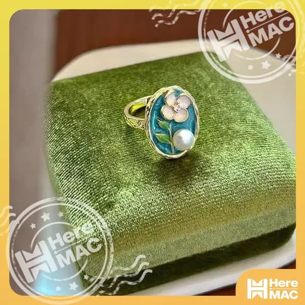 Винтажное кольцо с ажурным цветком для женщин с утонченным шармом