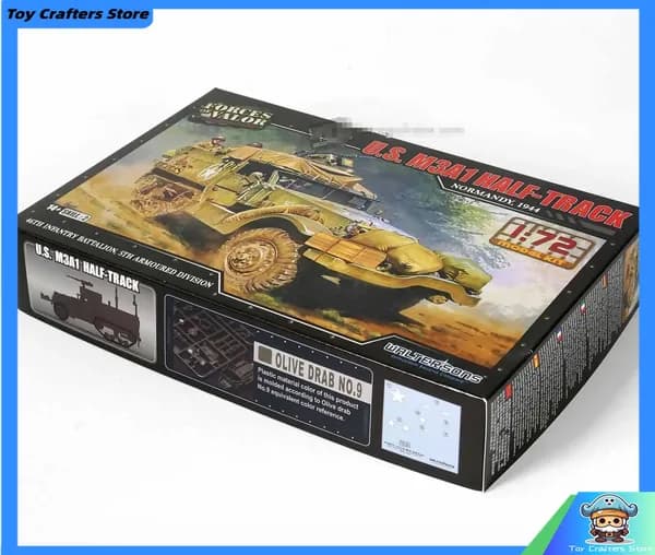 Forces Of Valor 1/72 Набор масштабов 873007A США M3A1 Half-Track автомобиль Нормандия 1944