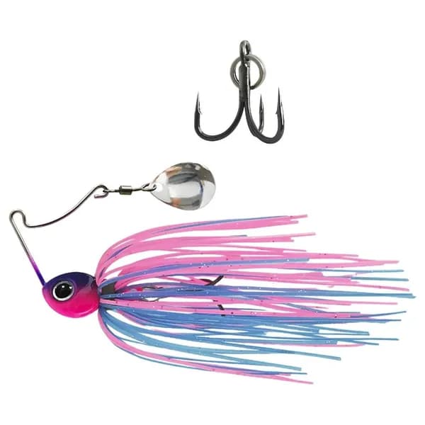Приманки Swim Jig с юбкой и крючком Buzzbaits Spinnerbait, 4 Фиолетовых задних порошка - 13g усиленные три