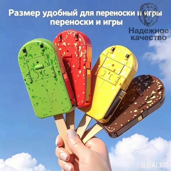 Трансформер Мороженое Самурай, 2 формы трансформации, развивающая игрушка для мальчиков