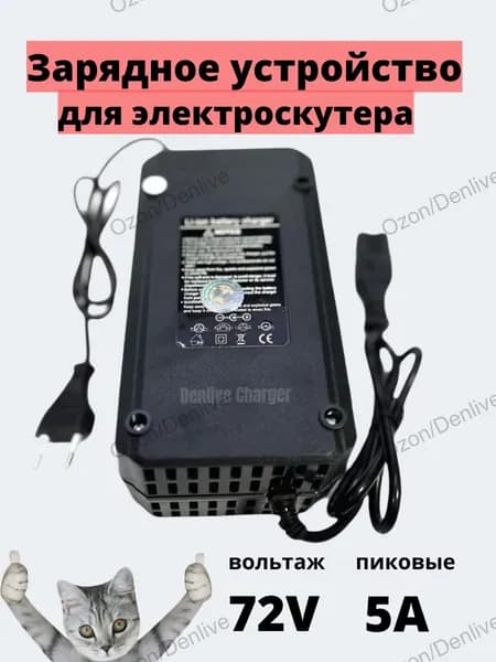 Зарядное устройство 72v (20S) 5A для электроскутера/электросамоката, разъем C13