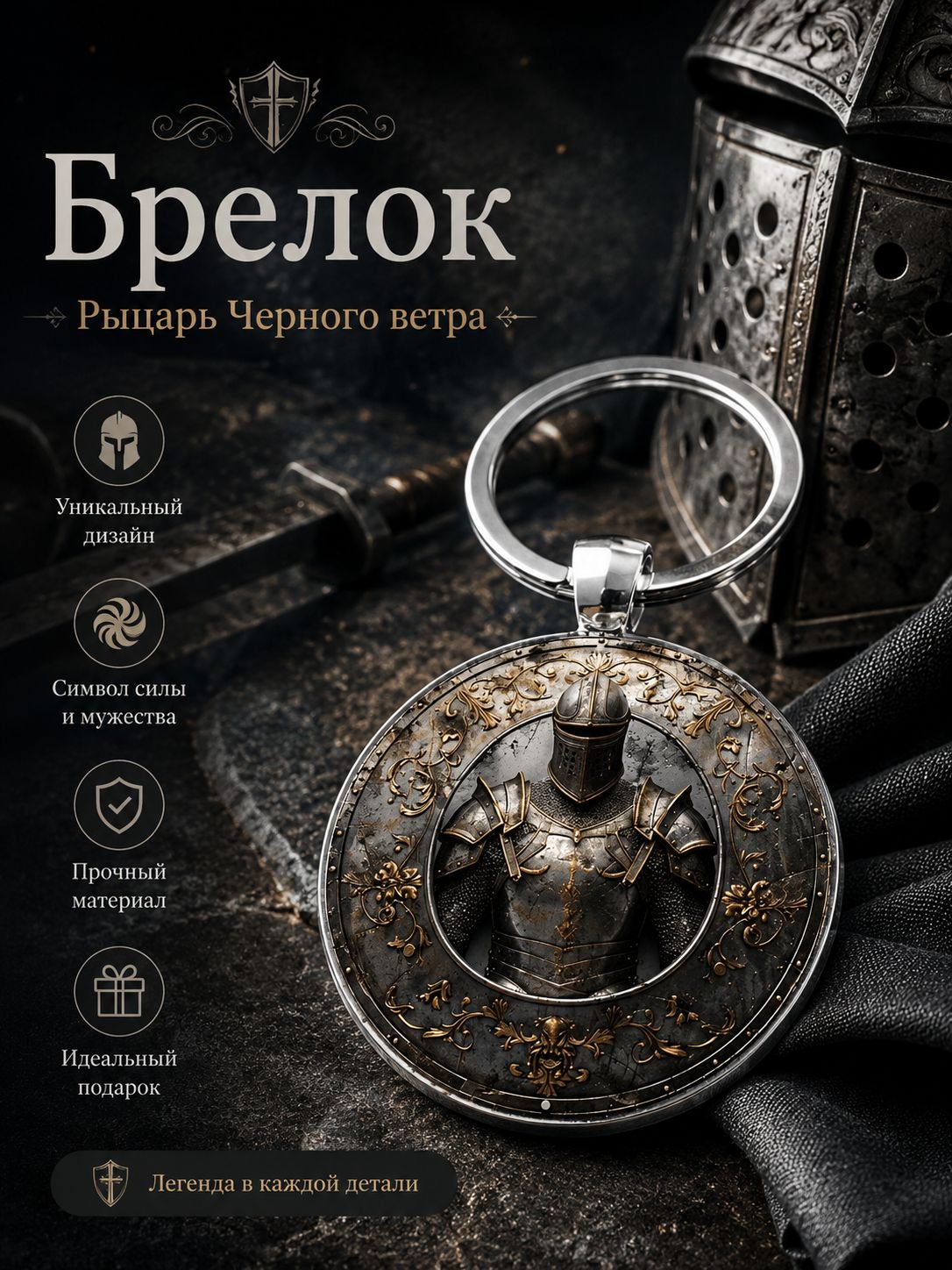 Креативный брелок в стиле ретро