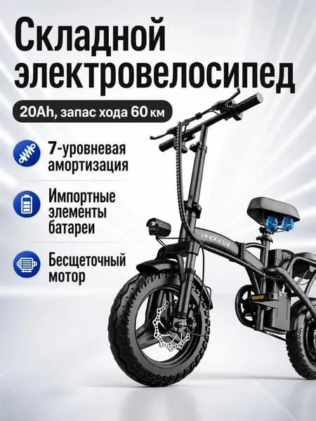 Электровелосипед 2025, 400 Вт