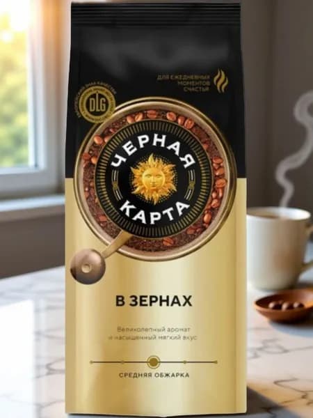 Кофе в зёрнах Чёрная карта, 250г