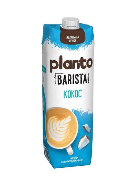 Растительное молоко PLANTO Кокос на соевой основе, 1 л