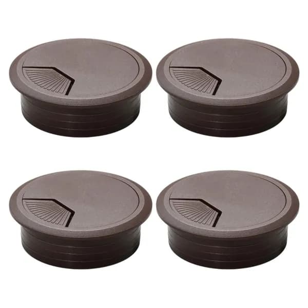 Кабельный ввод для стола ABS, Коричневый - 60mm