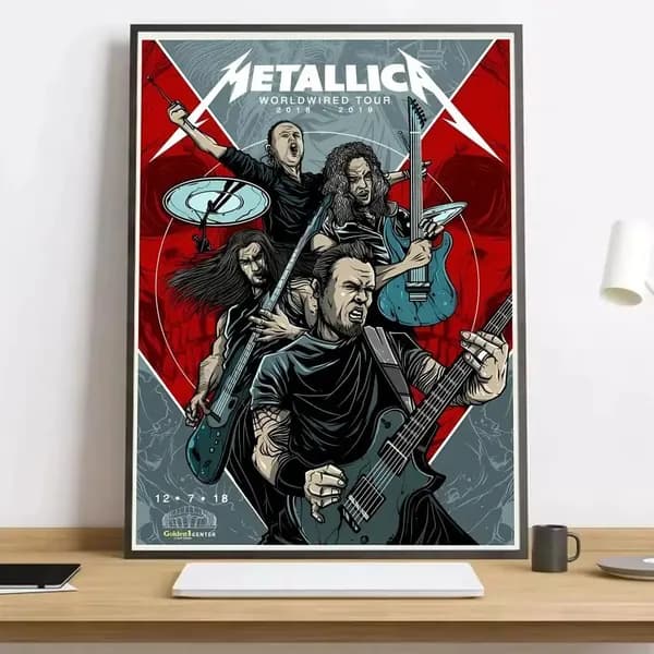 B And METALLICA Самостоятельная художественная живопись, каллиграфия, HD-постер на холсте для гостиной, спальни, бара, эстетическое украшение.