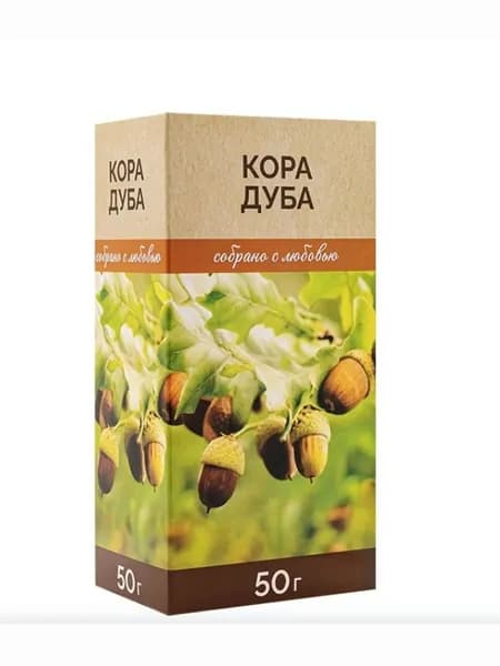 ЦЕЛЕБНАЯ ПОЛЯНА "Кора дуба" фиточай, антисептик, при воспалениях полости рта, при ангине, тонзилите, при кровоточивости десен, для ЖКТ