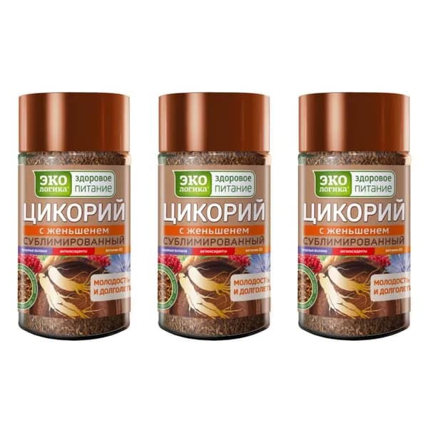 Экологика Цикорий с Женьшенем, 85 г, 3уп