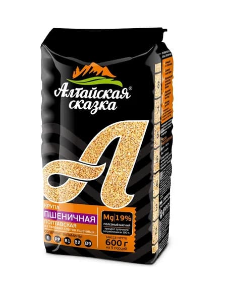 Алтайская Сказка Пшеничная крупа Полтавская № 4, 600 гр