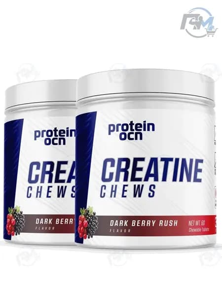 PROTEINOCEAN Креатин В Жевательных Таблетках Creatine Chews Темные Ягоды 60 Таблеток 2 Штуки