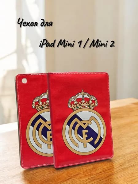 Чехол для планшета iPad Mini 1 / 2, с рисунком, красный