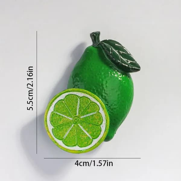 Магниты на холодильник Фрукты 3D, реалистичные, из смолы, новинка 2026, креативный декор для кухни