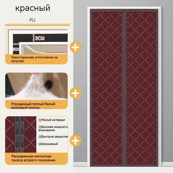 Большой универмаг Дверь межкомнатная, Полиэстер с ПВХ покрытием, 800x2200, Глухая