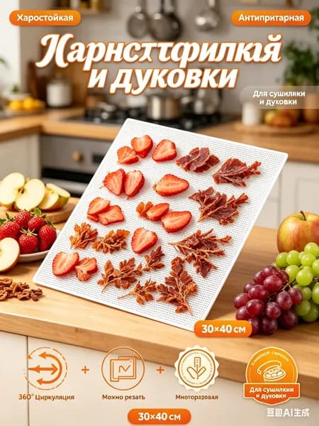 сетка для сушки зелени,ягод,сыра и многоразовый пищевой силиконовый лист для дегидратора