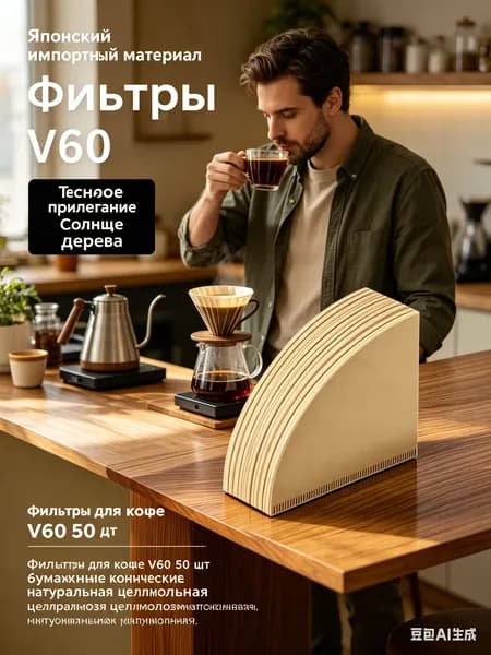 Фильтр для кофе неотбеленные №1, 50 шт