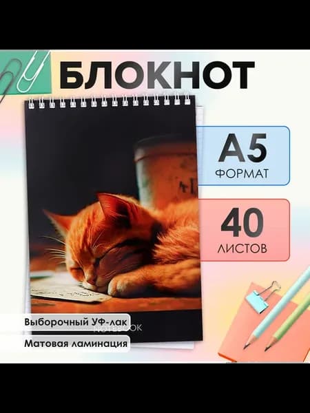 Блокнот для записей 40 листов в клетку