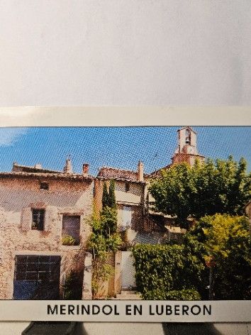 Открытка винтажная "Merindol en Luberon" Автограф Кристин Томас Франция 1996 год
