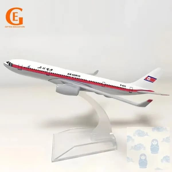 Металлическая Модель Самолета TU-204 P-633 Северная Корея, Советских Air KORYO Литая Коллекционная