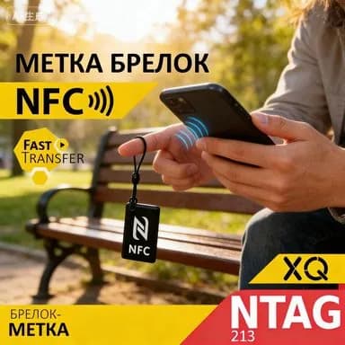 XQ, NFC метка эпоксидная / Чёрный