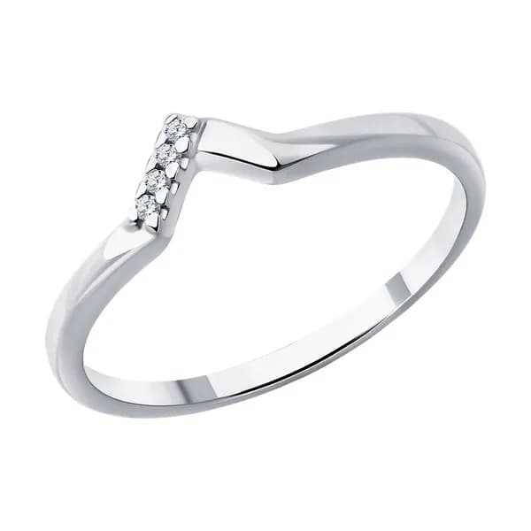 Diamant, Кольцо из серебра с бриллиантами, 94-210-02127-1, 925 проба