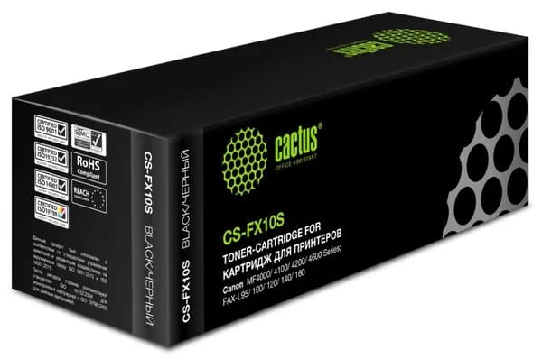 Картридж для принтера Cactus CS-FX-10, 2000 стр, для Canon, черный (CS-FX10S)