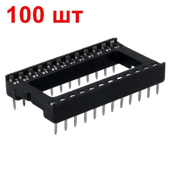 Панелька SCL-24 100 шт. под корпус DIP24W ширина 15,24мм