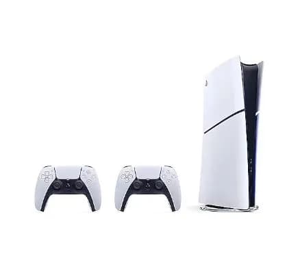 Игровая консоль PlayStation 5 Slim Digital Edition с двумя беспроводными контроллерами