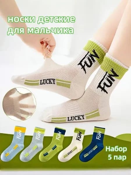 Носки для мальчиков, 5 пар