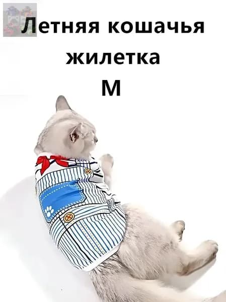 Дышащая летняя жилетка для собак и кошек, размер M