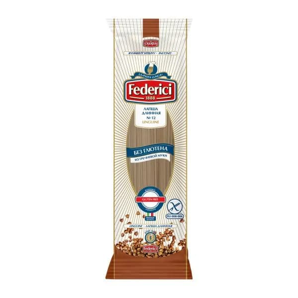 Макароны без глютена из гречневой муки Federici Linguine 250г