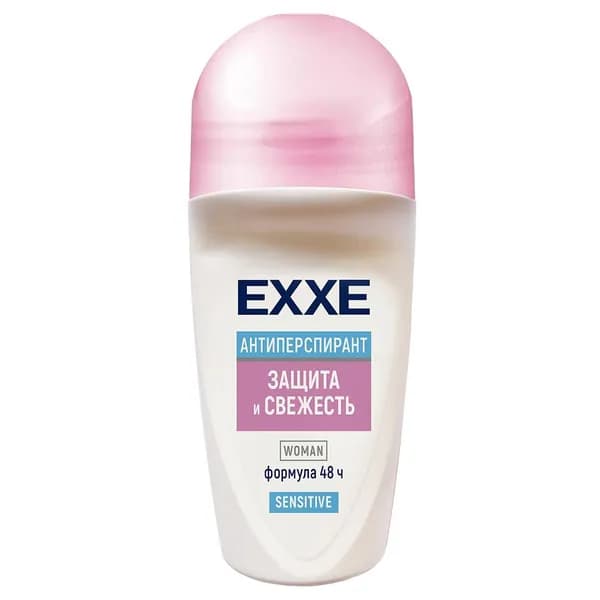 EXXE Дезодорант-антиперспирант женский роликовый Sensitive Защита и свежесть 50мл