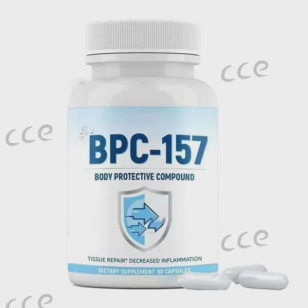 Капсулы с пептидом BPC-157, новым защитным соединением без ГМО, безглютеновой добавкой для восстановления мышц и тренировок, 60 капсул