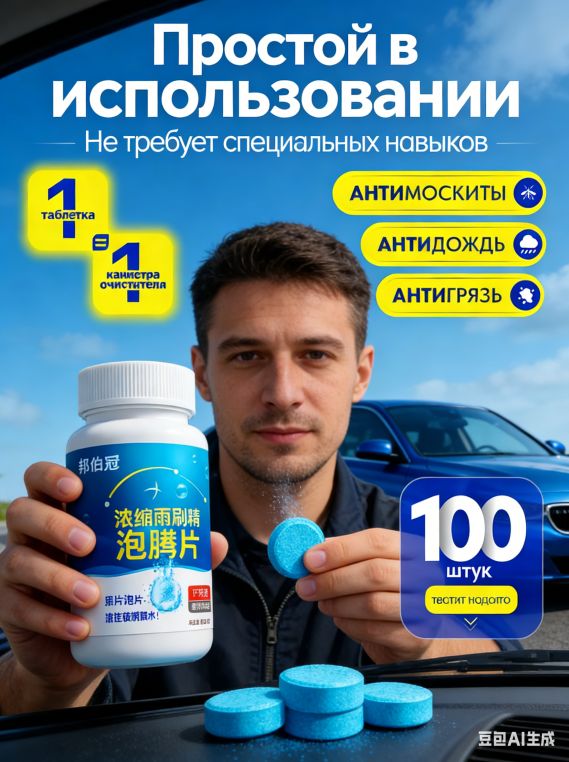 Антидождь Таблетки, 102 мл, 102 шт.
