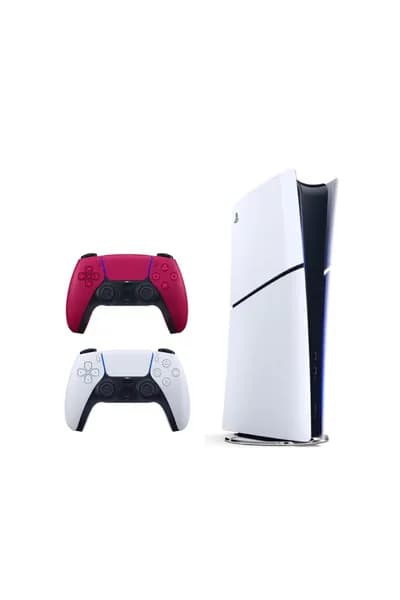 Игровая консоль Sony PlayStation 5 Slim Digital CFI-2116, 825 ГБ, с дополнительным красным геймпадом