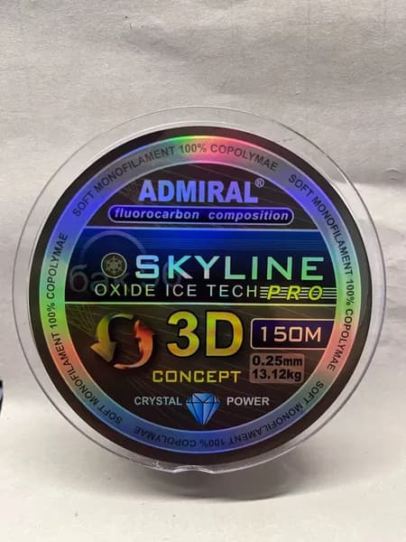 Admiral Флюорокарбоновая леска для рыбалки, размотка: 150 м, толщина: 0.25 мм