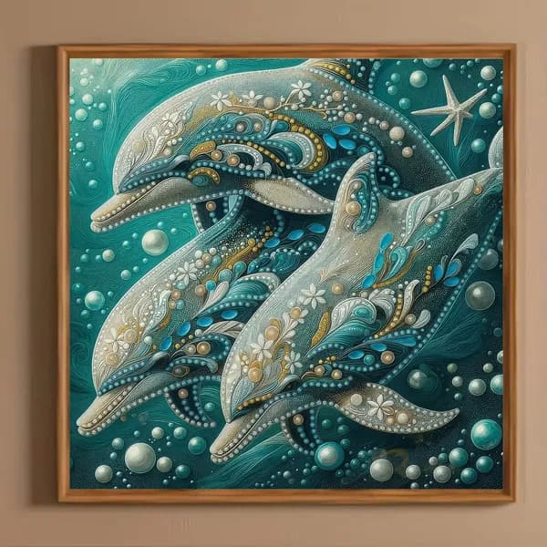 1 комплект DIY 5D-рисунок из алмазов без рамки