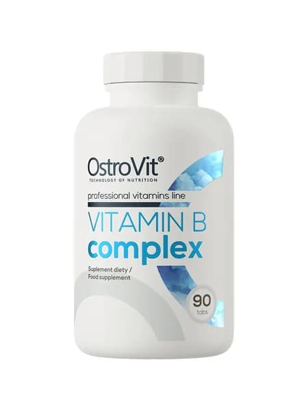 OstroVit Vitamin B Complex, Комплекс Витаминов B для красоты и здоровья, 90 таблеток для иммунной и нервной систем