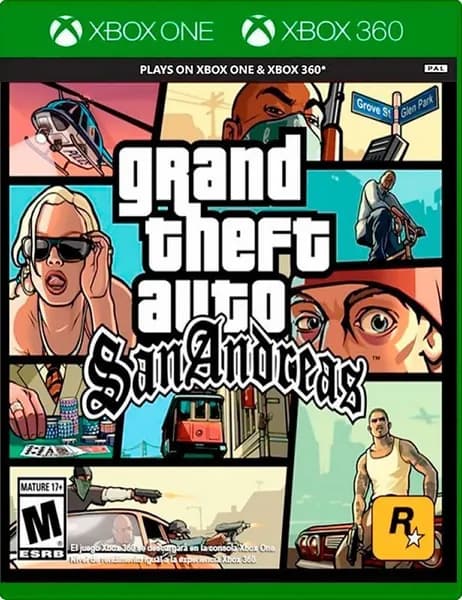 Игра Grand Theft Auto San Andreas для Xbox One - Xbox 360, английская версия