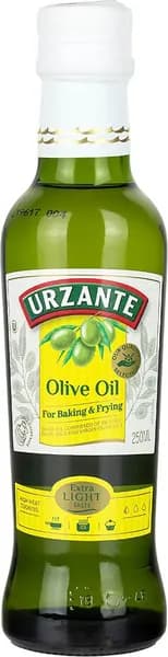 Масло оливковое Urzante Light рафинированное с добавлением нерафинированного для жарки, 250мл