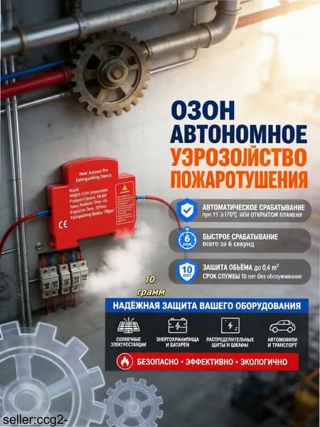 Портативное устройство для пожарной безопасности с аэрозольным тушением для экстренной помощи в помещениях