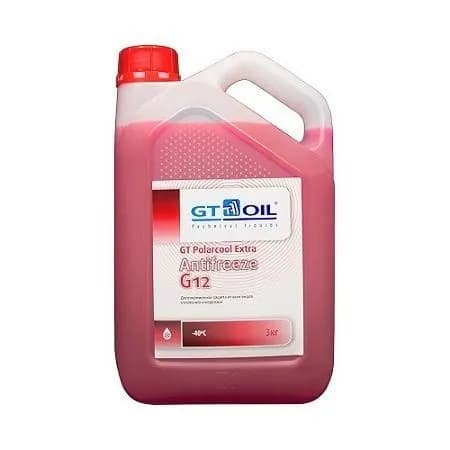 Антифриз Gt Polarcool Extra G12 Красный, 3 Кг (GT OIL 4665300010225)