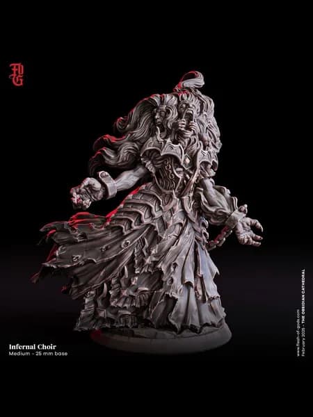 Фигурки для настольных игр, Адский хор, ДнД, Dangeon and Dragons, sci-fi, pathfinder. база 25mm